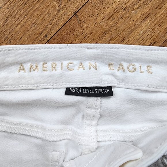 American Eagle White Super Hi-Rise Jegging Jeans Size 4 Short - Picture 4 of 16